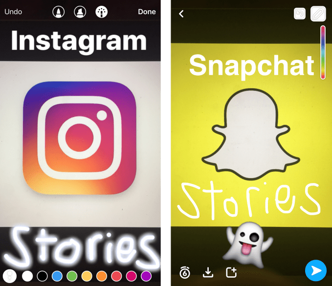 Instagram Stories vs Snapchat Stories