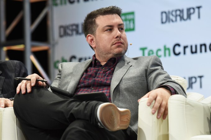NEW YORK, NY - MAY 11: Editor-in-Chief of TechCrunch Matthew Panzarino speaks onstage during TechCrunch Disrupt NY 2016 at Brooklyn Cruise Terminal on May 11, 2016 in New York City. (Photo by Noam Galai/Getty Images for TechCrunch) *** Local Caption *** Matthew Panzarino