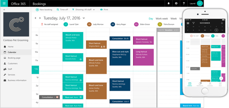Microsoft S New Appointment Scheduling Service Bookings Now Works With Facebook Pages Techcrunch