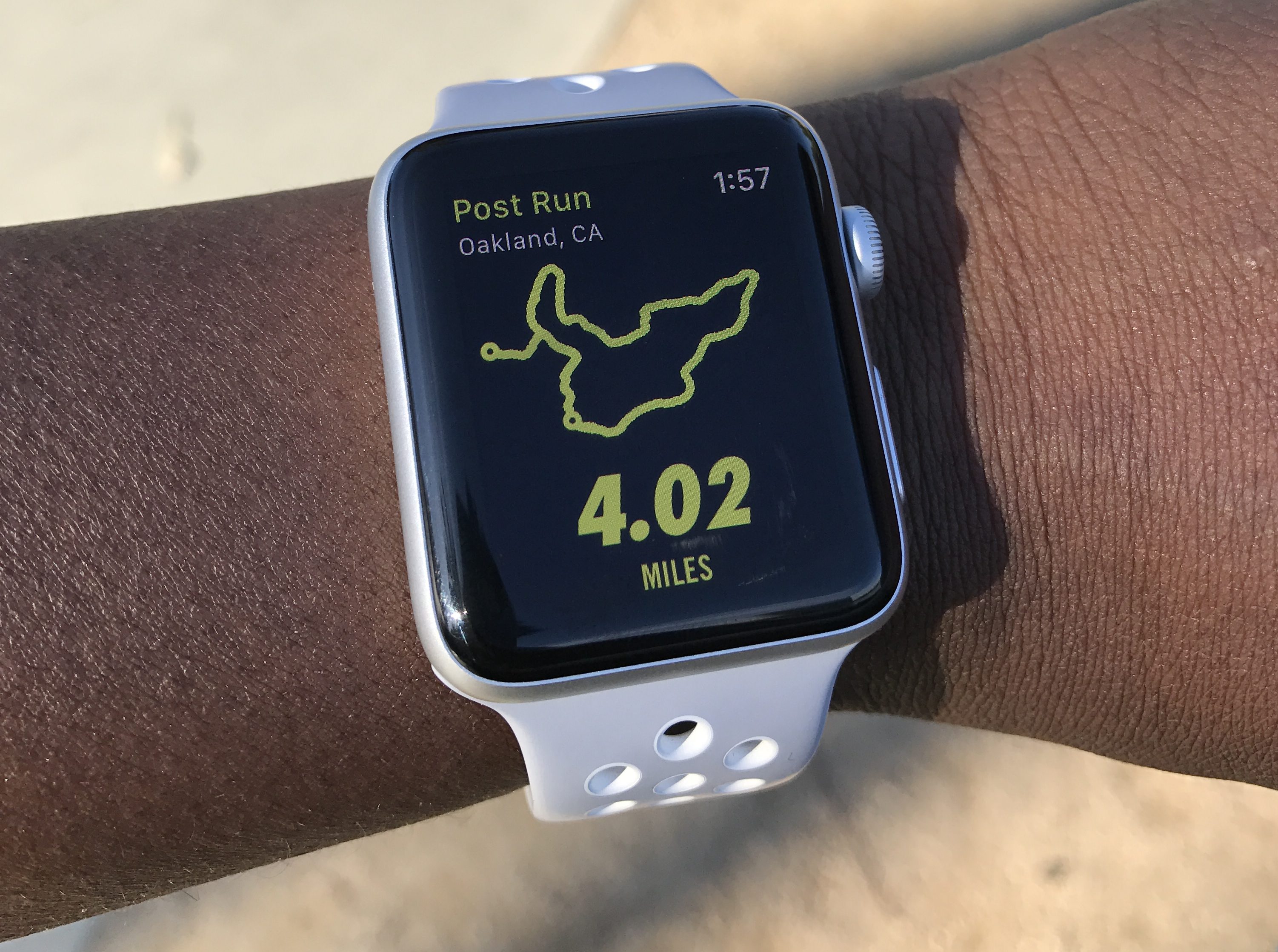 Running with the Apple Watch Nike+ 