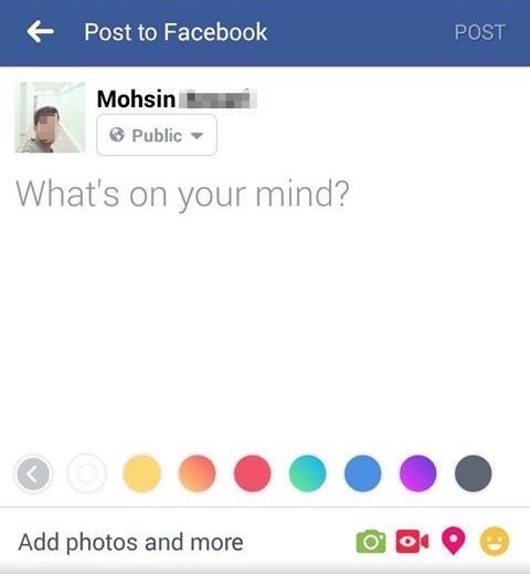Facebook encourages text statuses with new colored backgrounds | TechCrunch