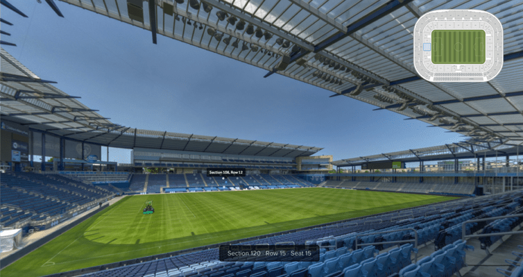 SeatGeek’s new Pano feature gives ticketbuyers a 360-degree view of the stadium