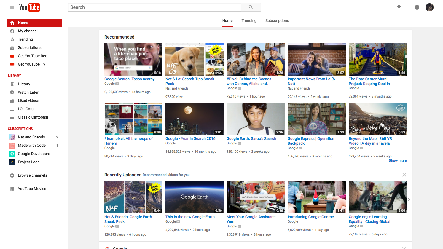 YouTube revamps its desktop site with an updated design, optional dark