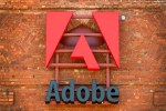 Adobe signage outside the company's office in San Francisco.