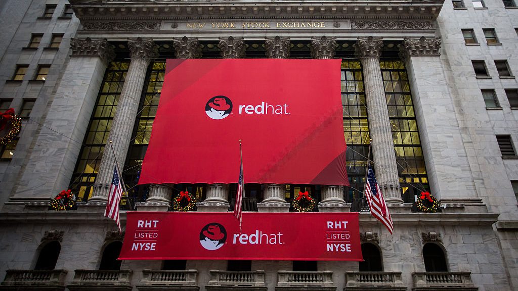 Red Hat banne, NYSE