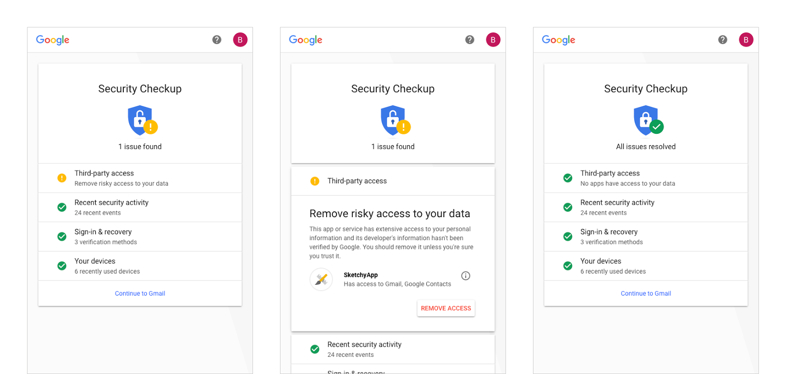 Google revamps its Security Checkup feature with personalized suggestions for your account | TechCrunch
