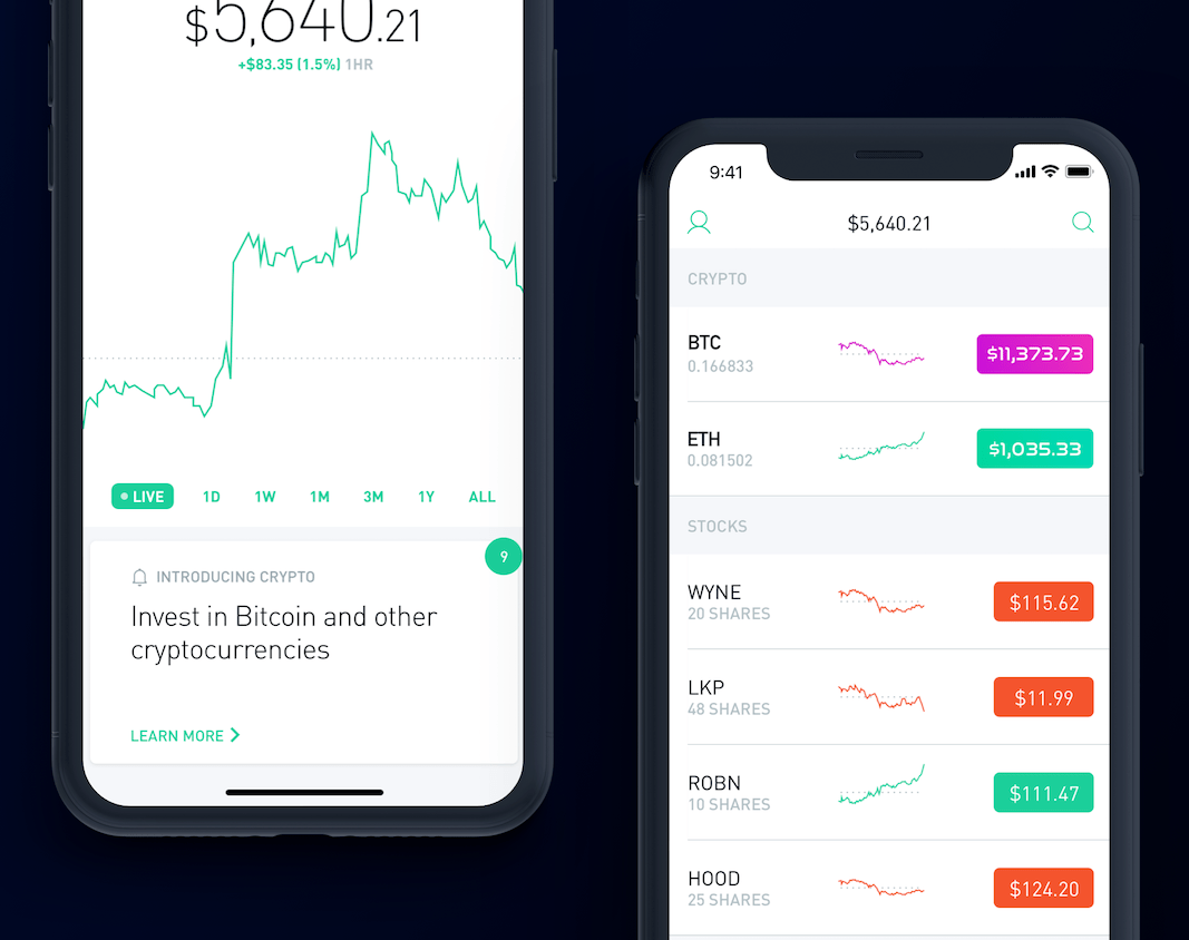 robinhood for cryptocurrency