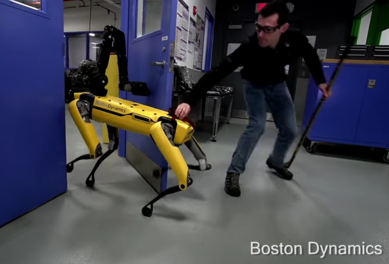Humans sow seeds of destruction by poor robot just trying to walk through a door | TechCrunch