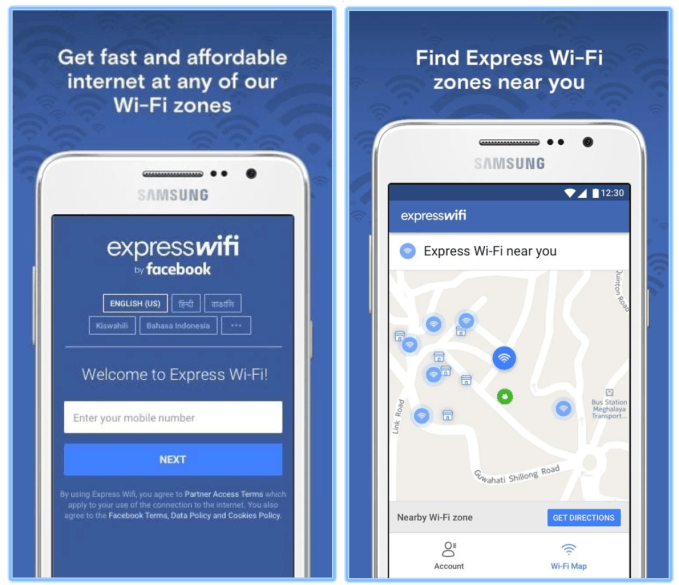 Facebook launches Express Wi-Fi app for its local-operated hotspots |  TechCrunch
