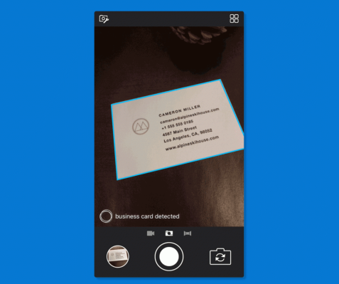 Microsoft Pix can scan business cards to your contacts, find people on ...