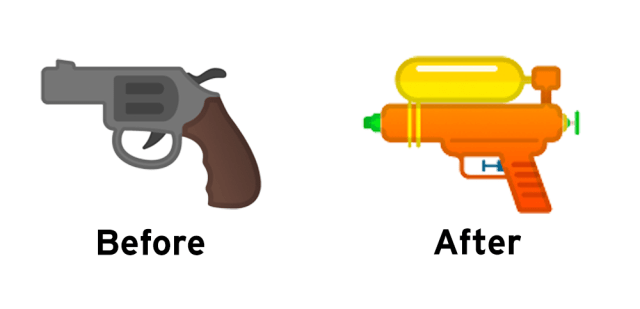 photo of Looks like Google is changing Android’s gun emoji into a water gun image