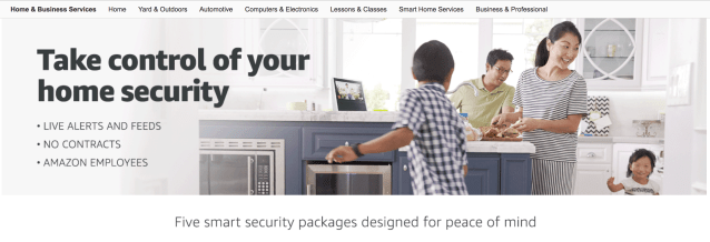 photo of Amazon is now selling home security services, including installations and no monthly fees image