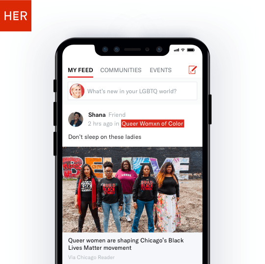 The queer dating app Her expands with curated community spaces