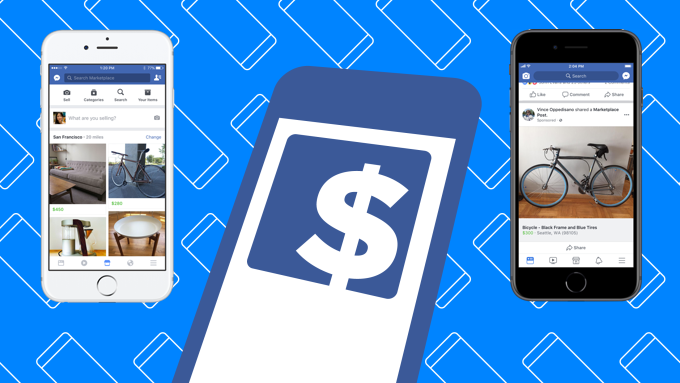 Facebook Finally Monetizes Marketplace With Ads From Users And Brands Techcrunch