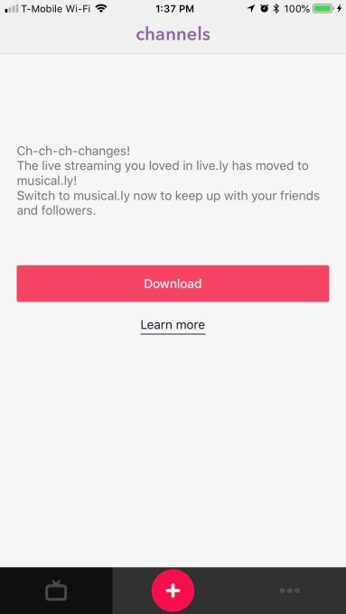 Musical.ly kills its standalone live streaming app Live.ly