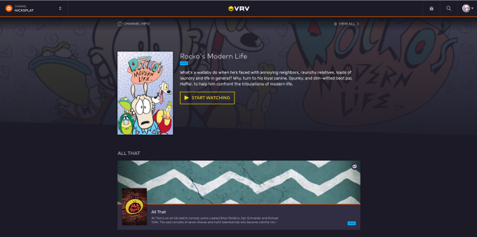 Streaming service VRV adds NickSplat, a channel featuring classic 90's  Nickelodeon TV | TechCrunch
