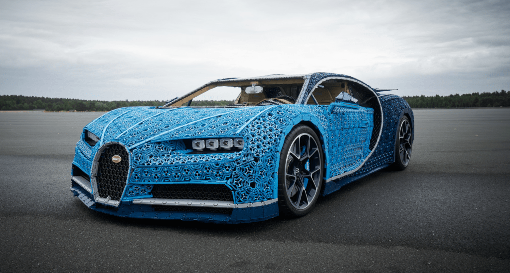 LEGO built a life size, drivable Bugatti from a million Technic pieces | TechCrunch
