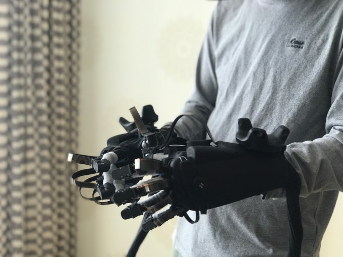 HaptX is bringing to with a pair of scary-looking gloves and a pneumatic TechCrunch