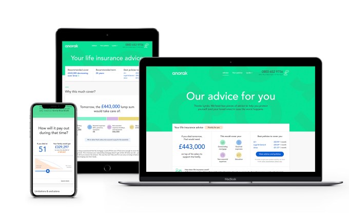 Anorak raises £5M Series A for its life insurance advice platform |  TechCrunch