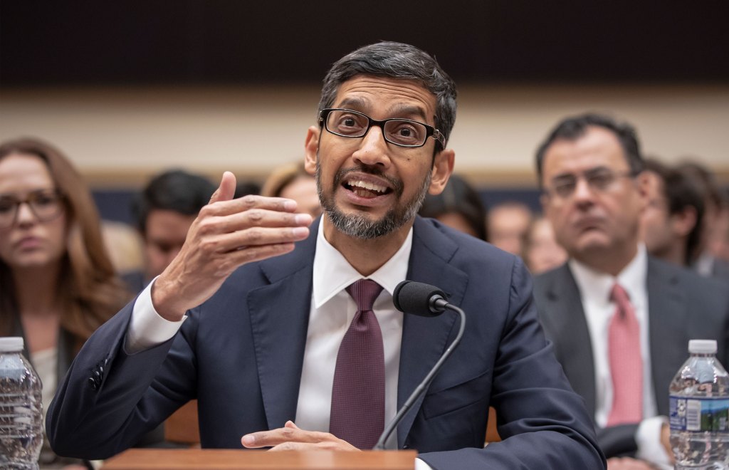 Google CEO Sundar Pichai appears before the House Judiciary Committee