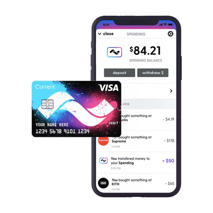Teen debit card Current now acts like a real bank account | TechCrunch