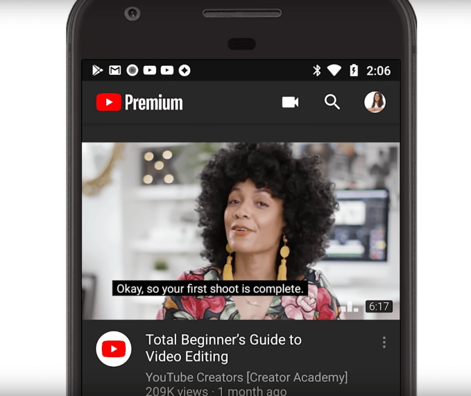 Quảng cáo Video tương tác trong ứng dụng Youtube