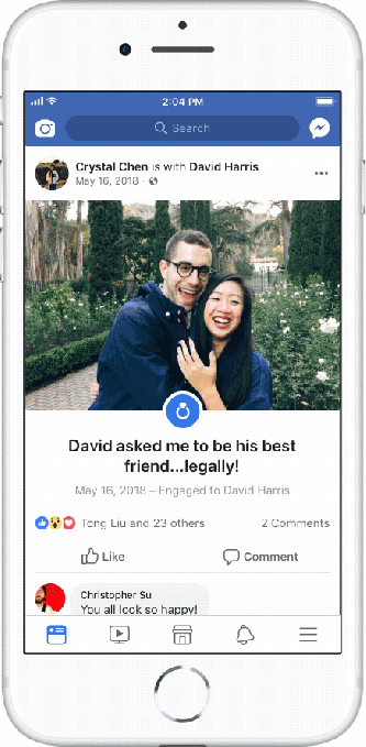Facebook Life Events GIF