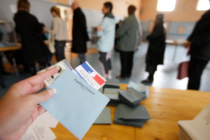 Polling Booth in France