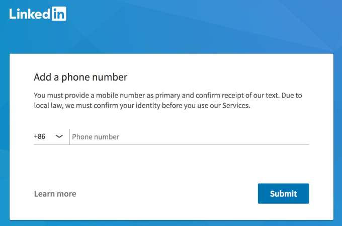 Linkedin Now Requires Phone Number Verification For All Users In