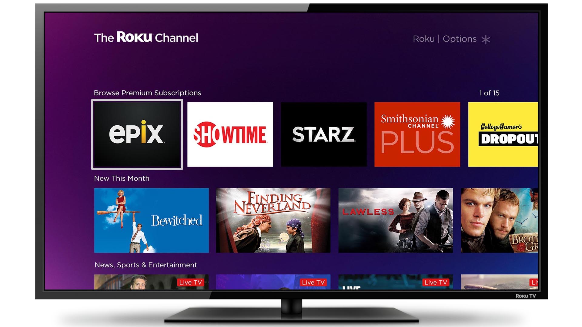 The Roku Channel adds premium subscriptions alongside its free content |  TechCrunch