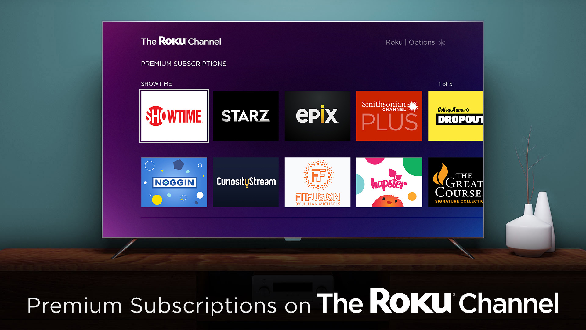 The Roku Channel adds premium subscriptions alongside its free content
