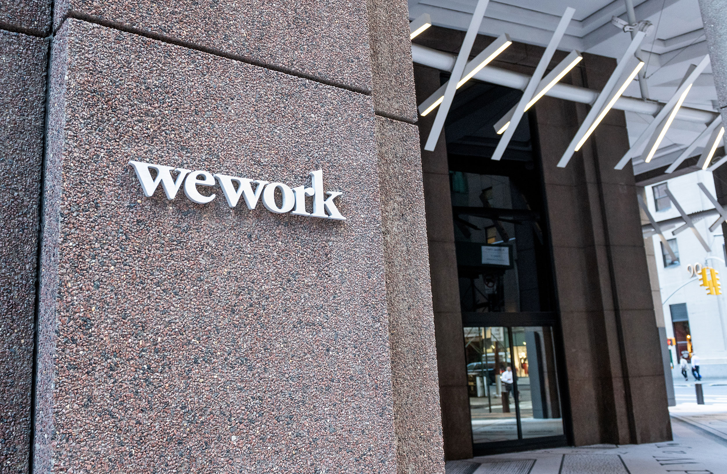 WeWork location in the Financial District in New York City