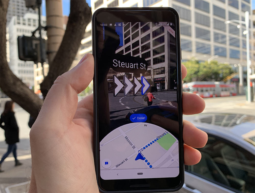 Does Google Maps use augmented reality?