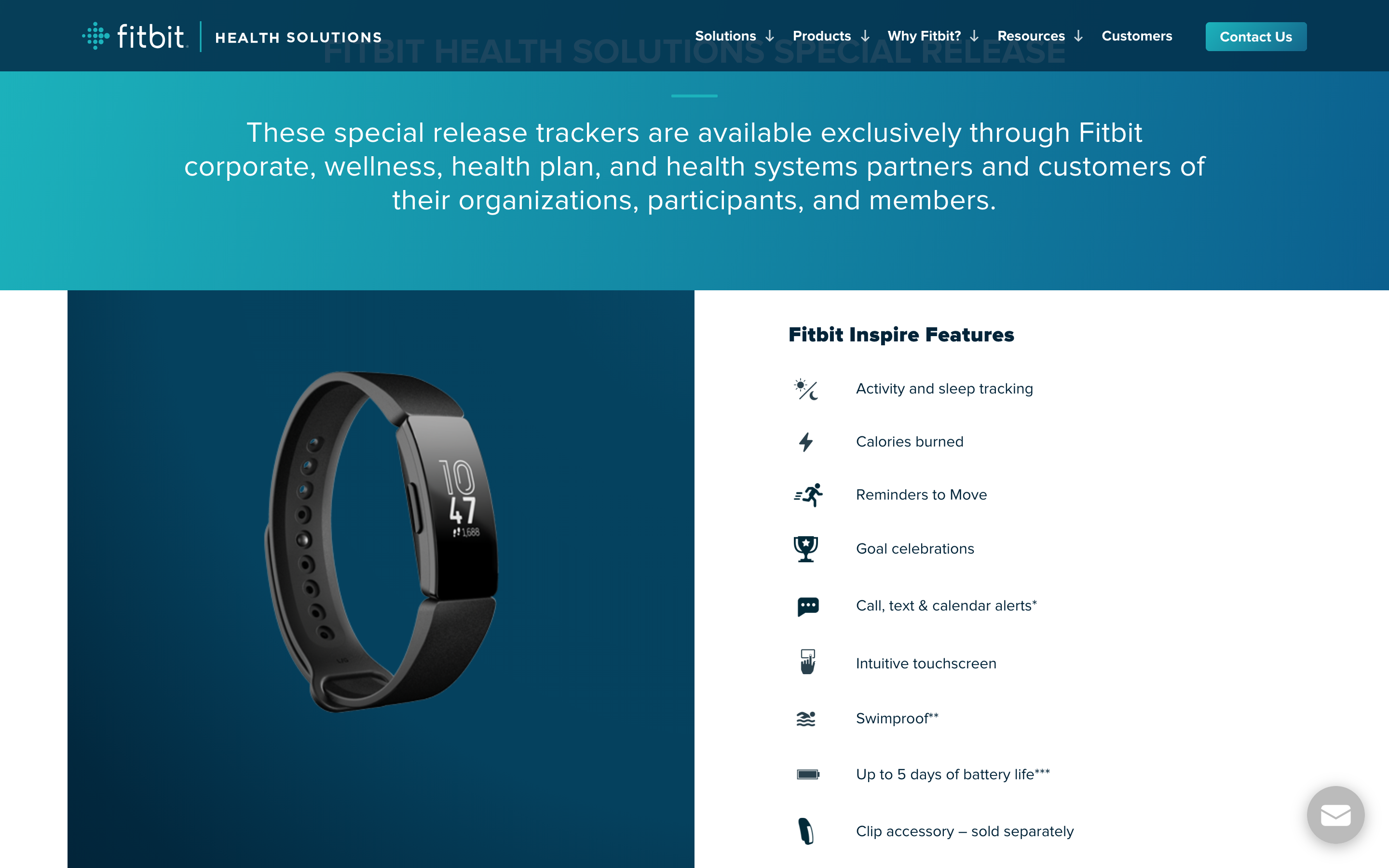 Fitbit's newest fitness tracker is just 