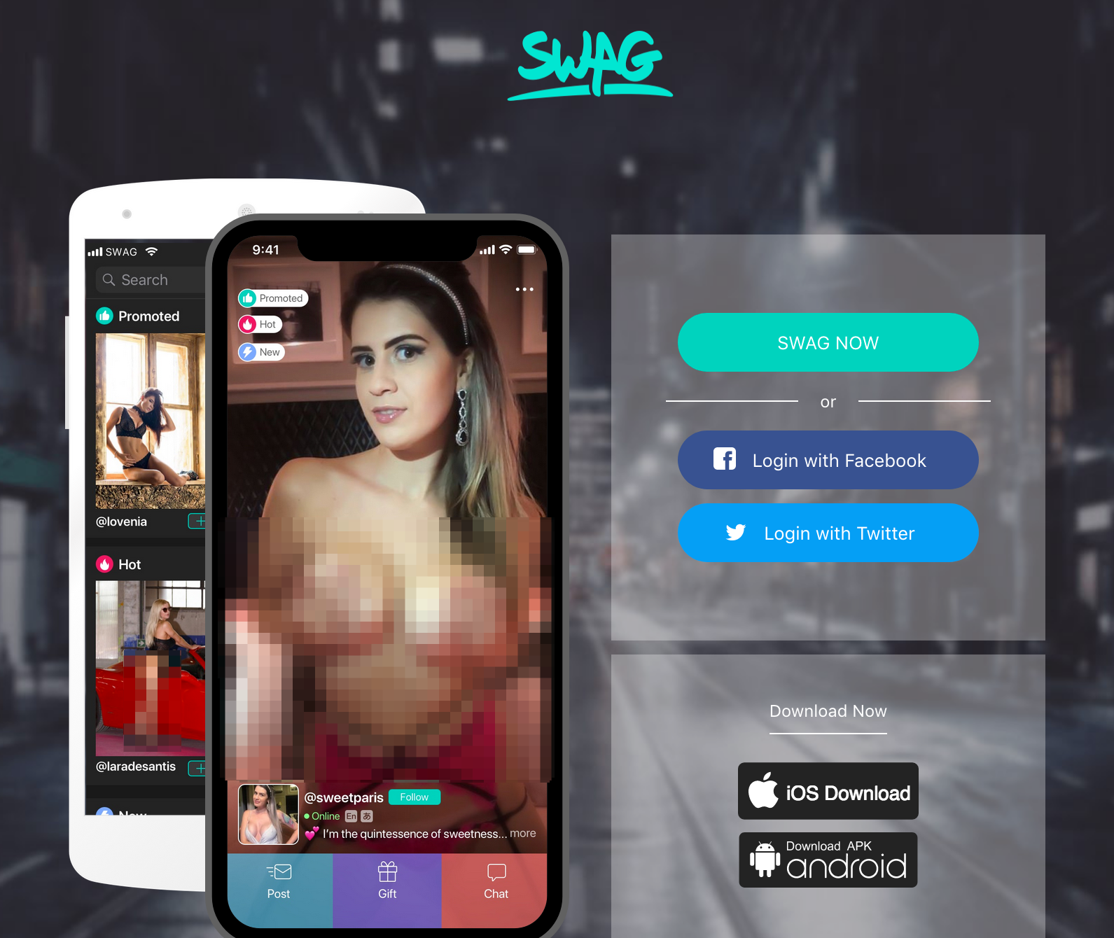 Porn apps like Swag openly advertise their availability on iOS.