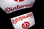 Pinterest logo casting a reflection