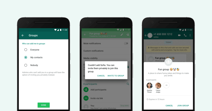 Whatsapp Now Allows You Block People From Adding You To Groups