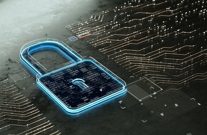 Digital encrypted lock with multiple data links.  Internet security