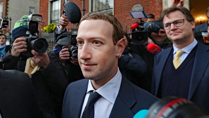 Facebook CEO Mark Zuckerberg leaving The Merrion Hotel in Dublin