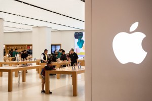 A view into an Apple retail store