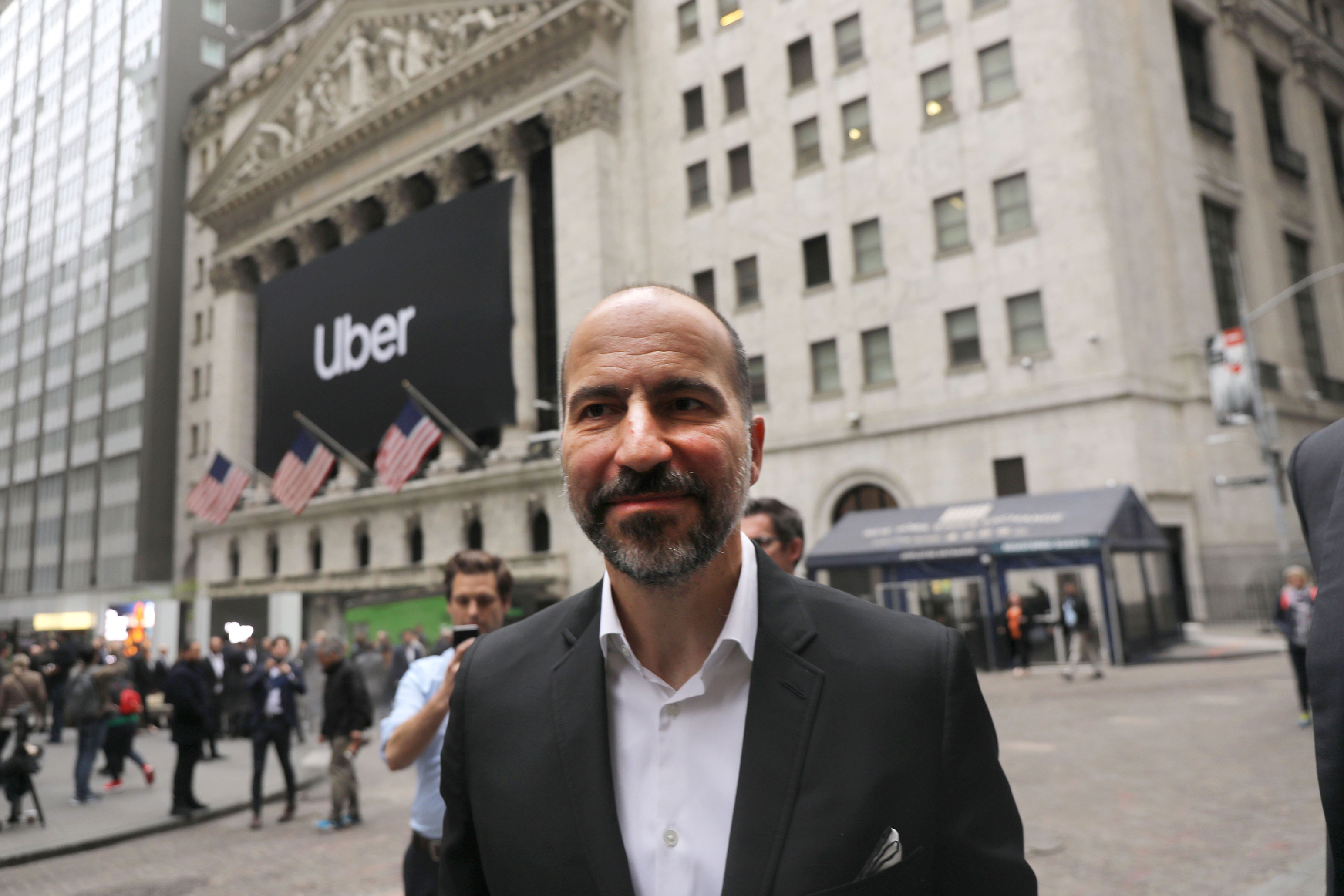 Uber Begins First Day Of Trading At New York Stock Exchange