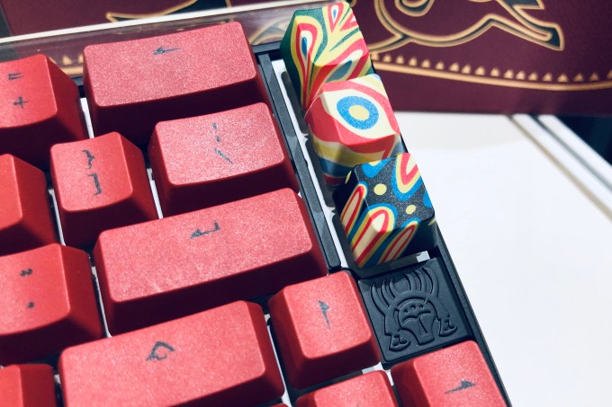 Details from Ducky Keyboard's Year of the Pig limited edition mechanical keyboard