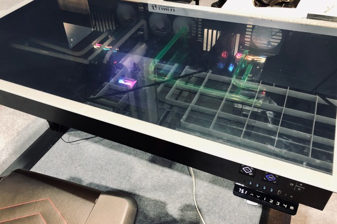 Lian Li's DK-05 workstation and chassis lets you see the interior underneath its tempered glass