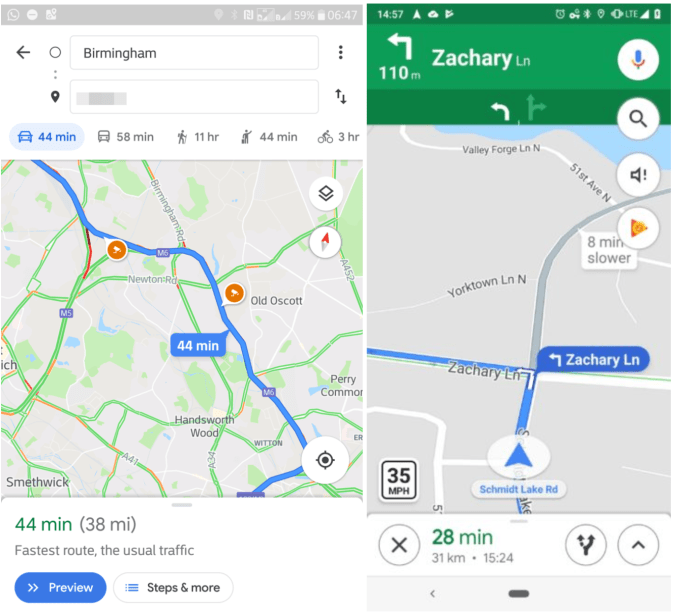 google maps adds ability to see speed