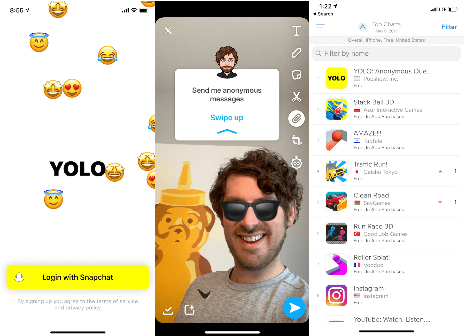 #1 app YOLO Q&A is the Snapchat platform’s 1st hit.