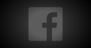 darkened facebook logo