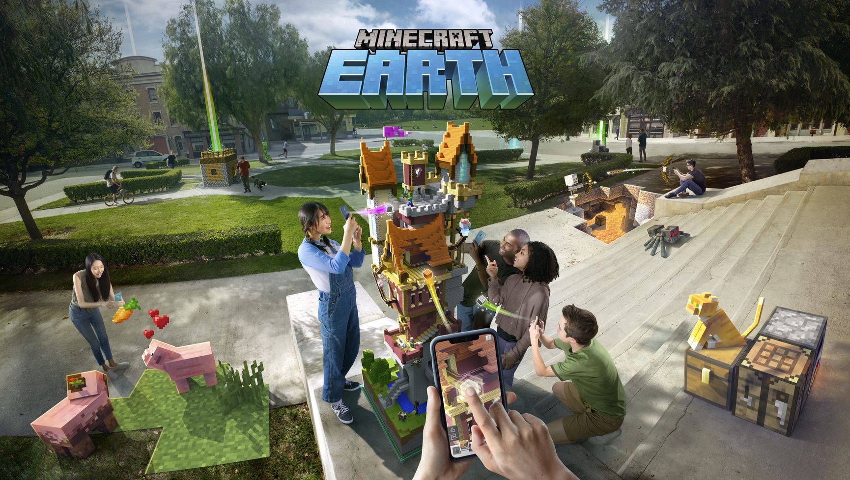 Minecraft Earth makes the whole real world your very own blocky realm