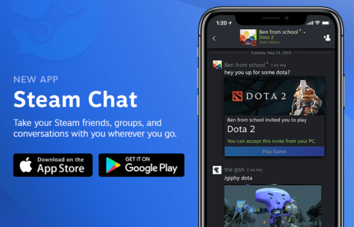 Valve S Steam Chat Gets Its Own Ios And Android Apps Techcrunch