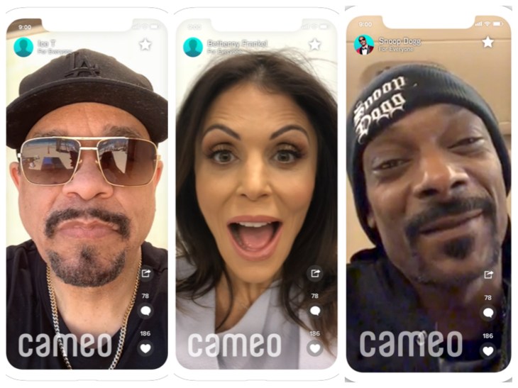 Cameo raises $50M to deliver personalized messages from celebrities &amp; influencers | TechCrunch