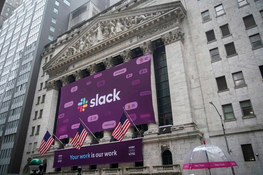 Slack’s value rockets as stock closes up 48.5% in public debut